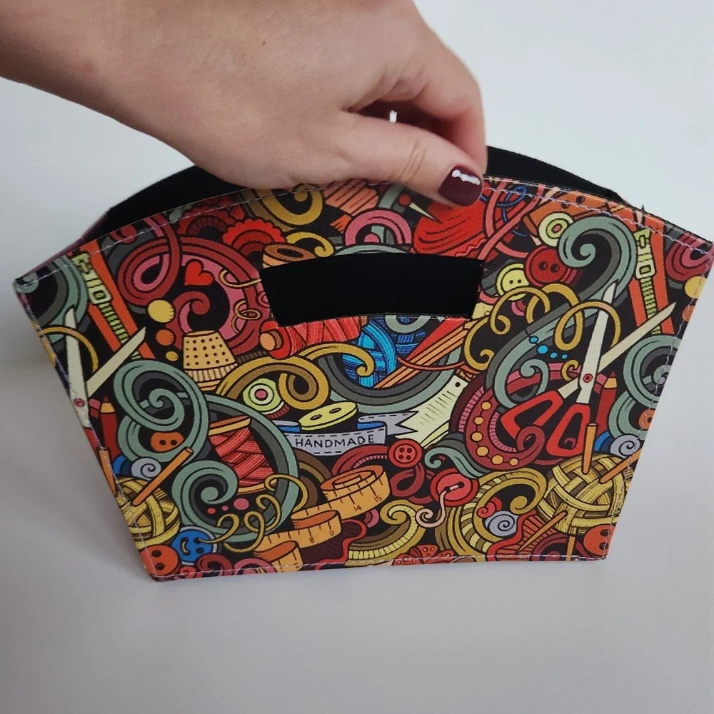 Craft Storage Bin Organizer Basket Sewing Scissors Yarn‎ Buttons